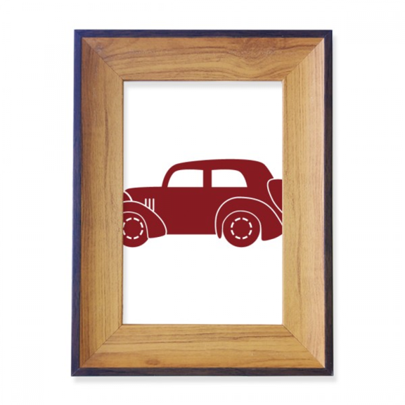 Geometric Classic Cars Red Outline Photo Frame Exhibition Display Art Desktop Painting