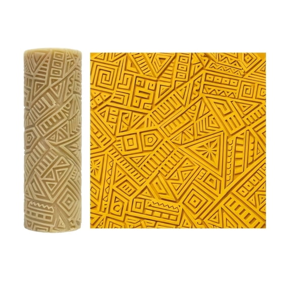 Geometric Clay Texture Roller for Polymer Air-Dry Clay Crafting