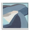 thumbnail image 1 of Geometric Coastal Shape Arrangement Abstract Blue Grey Abstract Framed Art Print Wall Art, 17x17, 1 of 7