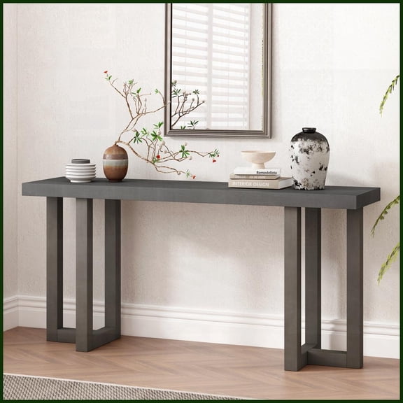 Geometric Coffee Table with Solid Pine Legs & MDF Pine Veneer Top - Versatile for Living Room, Easy to Assemble