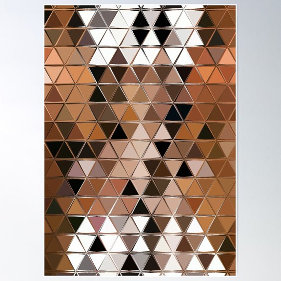 Geometric Colors Poster Wall Art, Modern Wall Decor For Living Room Bedroom, 12x18 UNFRAMED