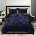 thumbnail image 1 of Geometric Comforter Set Queen Size Bedding Set, 3PCS Geometry Bed Set Modern Quilt Set 1 Comforter 2 Pillowcases for Room Decor All Season, 1 of 10