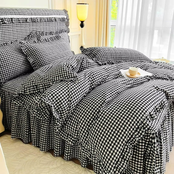 Geometric Comforter Twin XL Fluffy College Dorm Modern Style Blue Gray Triangle Pattern Comforter for Boys Teens-(1 Comforter+2 Pillow Shams)-Twin XL Size