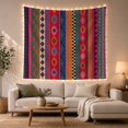 thumbnail image 1 of Geometric Composed Numerous With Vertical Bands Varying Widths, Mystical Fantasy for Space Lovers, Galaxy Room Decor, Housewarming Gift, Tapestry Wall Hanging for Bedroom and Dorm, 1 of 7