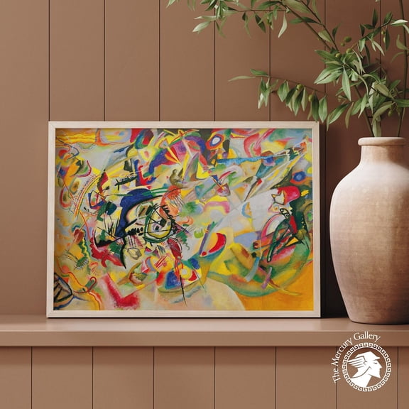 Geometric Composition Modern Expressionist Exhibition Style Decor Wall Art