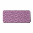 thumbnail image 1 of Geometric Computer Mouse Pad, Modern Illustration of Abstract Wave Lines in Spring Tones, Rectangle Non-Slip Rubber Mousepad X-Large, 35" x 15" Gaming Size, Pale Purple and Dark Fuchsia, by Ambesonne, 1 of 2
