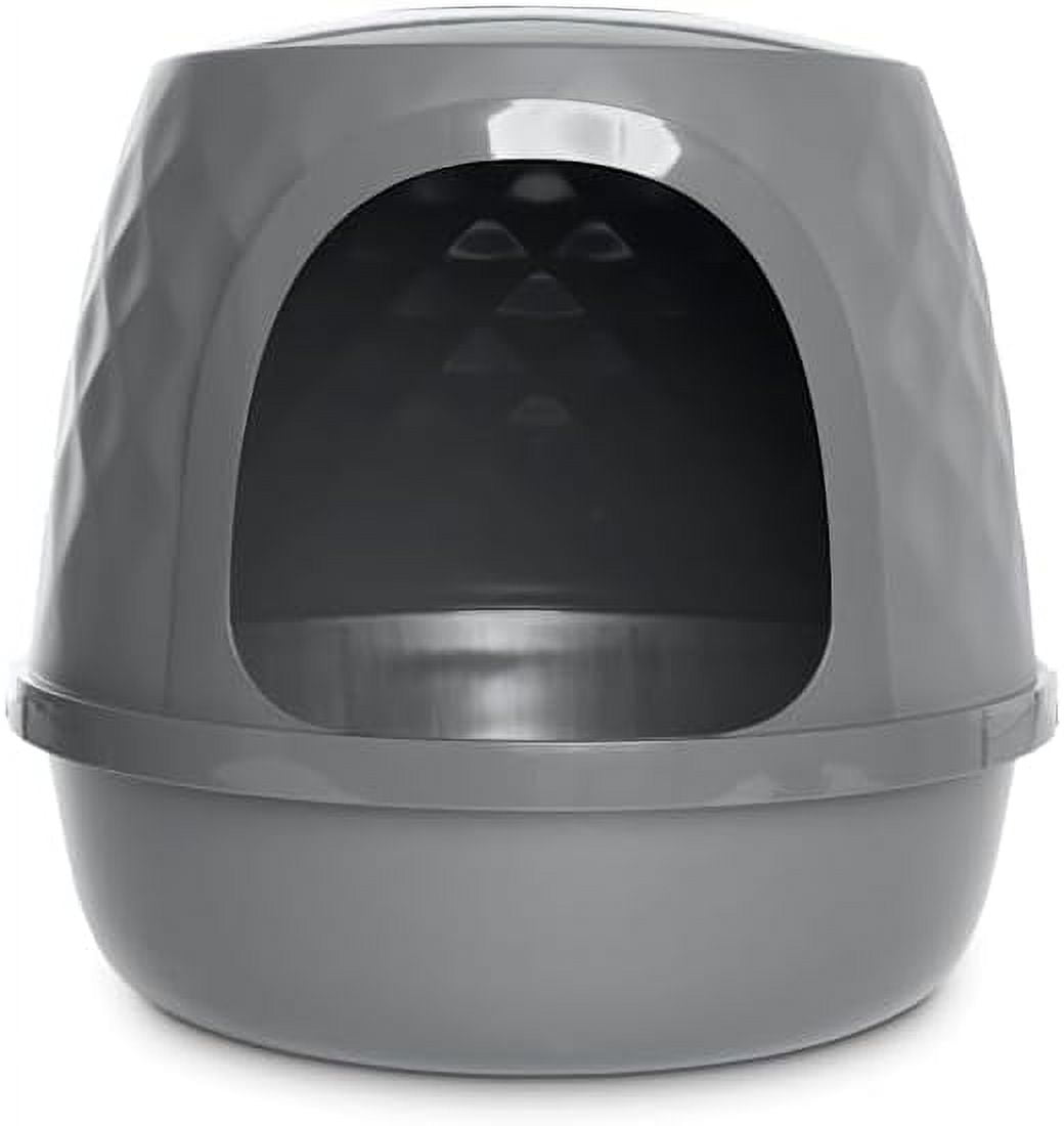 Geometric Covered Cat Litter Box