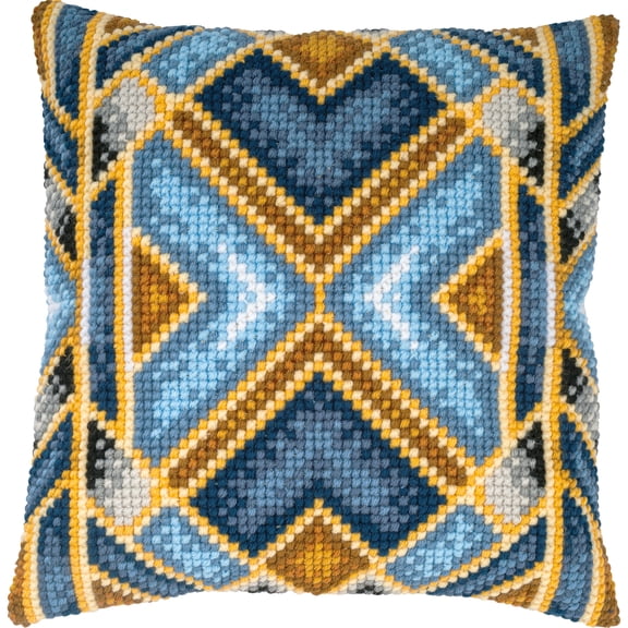 Geometric Cross Stitch Cushion Kit by Vervaco