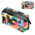 thumbnail image 1 of Geometric Cube Digital Bag Charger Case Cord Organizer for Travel Canvas Storage Box Small, 1 of 6