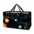 thumbnail image 1 of Geometric Cube Large Capacity, Foldable Reusable Tote Bag - Oxford Cloth Storage Bin, Laundry Bag, Storage Bag, 1 of 7