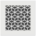 thumbnail image 1 of Geometric Cube Optical Illusion Pattern DIY Cookie Wall Craft Stencil - 9.0 Inch, 1 of 5
