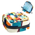 thumbnail image 1 of Geometric Cube Period Purse Storage Bag Scented Sanitary Napkin Disposal Bags Pouch Bag with Zipper, 1 of 6