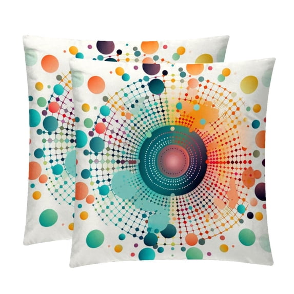 Geometric Cube Pillow Covers - Set of 2 - 16x16, 18x18, 20x20 Inches - Unique Patterns for Various Occasions - Decorative Throw Pillowcases for Home Decor