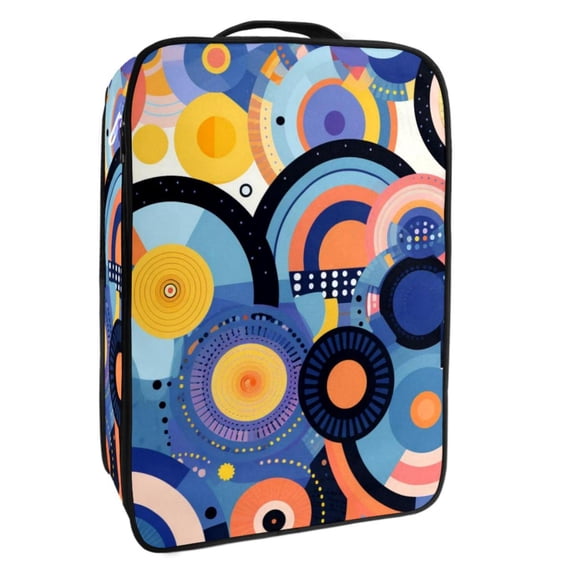 Geometric Cube Polyester Shoe Boxes - Durable and Spacious Storage Solution, 23x31cm/9x12in Size