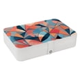 thumbnail image 1 of Geometric Cube Portable PU Leather Organizer Box with Removable Compartment for Jewelry Display and Storage - Jewelry Boxes Included, 1 of 6