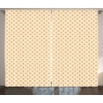 thumbnail image 1 of Ambesonne Orange Brown Curtains 2 Panel Set, Diagonal Tiles, 108" x 96", Pale Orange, 1 of 3