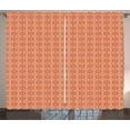 thumbnail image 1 of Ambesonne Geometric Curtains 2 Panel Set, Ornamental Shapes Mosaic, 108" x 90", Multicolor, 1 of 3