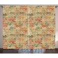 thumbnail image 1 of Ambesonne Geometric Curtains 2 Panel Set, Retro Cube Pattern, 108" x 108", Multicolor, 1 of 3