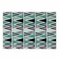 thumbnail image 1 of Geometric Cutting Board, 80s Memphis Zigzag Triangles Dotted and Striped Design, Decorative Tempered Glass Cutting and Serving Board, in 3 Sizes, by Ambesonne, 1 of 2