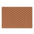 thumbnail image 1 of Geometric Cutting Board, Eastern Half Circle Pattern Abstract Geometric Shapes Japanese Kimono, Decorative Tempered Glass Cutting and Serving Board, Small Size, Orange Pale Yellow, by Ambesonne, 1 of 1
