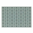 thumbnail image 1 of Geometric Cutting Board, Floral Arrangement and Ornamental Soft Toned Pattern Classical Petals Print, Decorative Tempered Glass Cutting and Serving Board, Small Size, Pale Grey Blue, by Ambesonne, 1 of 1