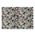thumbnail image 1 of Geometric Cutting Board, Polygonal Pattern Checkered Design Triangles and Lines Pattern Modern Art, Decorative Tempered Glass Cutting and Serving Board, Small Size, Orange Black White, by Ambesonne, 1 of 1
