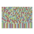 thumbnail image 1 of Geometric Cutting Board, Psychedelic Backdrop with Fractal Gradient Dimensional Abstract Motif, Decorative Tempered Glass Cutting and Serving Board, Small Size, Dried Rose Apple Green, by Ambesonne, 1 of 1