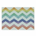 thumbnail image 1 of Geometric Cutting Board, Rainbow Tones Colorful Large Zig Zag Pattern Modern Abstract Style Composition, Decorative Tempered Glass Cutting and Serving Board, Small Size, Multicolor, by Ambesonne, 1 of 1