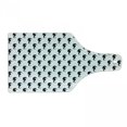 thumbnail image 1 of Geometric Cutting Board, Seahorse Silhouette Pattern Sea Creatures Theme Monochrome Aquatic Animals, Tempered Glass Cutting and Serving Board, Wine Bottle Shape, Dark Blue White, by Ambesonne, 1 of 1