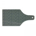 thumbnail image 1 of Geometric Cutting Board, Simplistic Rhombus Background with Diamond and Triangular Shapes, Decorative Tempered Glass Cutting and Serving Board, Wine Bottle Shape, Black White and Yellow, by Ambesonne, 1 of 1