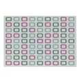 thumbnail image 1 of Geometric Cutting Board, Square Frames in Vintage Colors Geometric Pale Toned Illustration, Decorative Tempered Glass Cutting and Serving Board, Small Size, Pink White Grey, by Ambesonne, 1 of 1