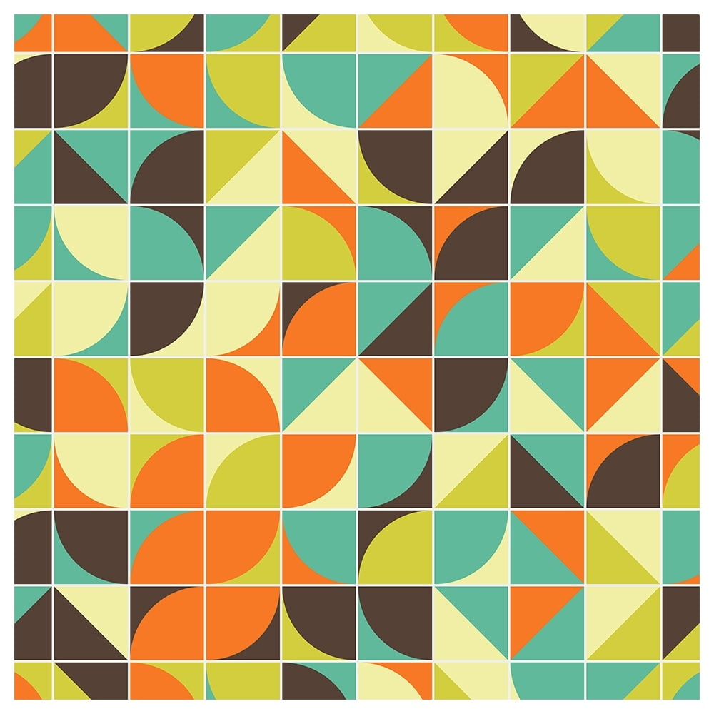 Geometric Deco Design-14"x14" Canvas Artwork - Multi-Color 20 x 30