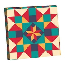 Geometric Deco Design-14"x14" Canvas Artwork 30 x 30