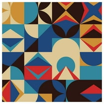 Geometric Deco Design-14"x14" Canvas Artwork 30 x 30