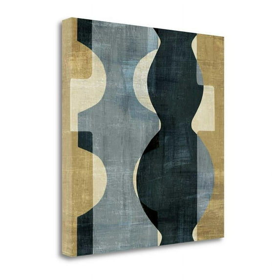 Geometric Deco II By Wild Apple Portfolio - Print on Canvas Fabric Multi-Color