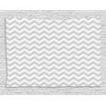 thumbnail image 1 of Geometric Decor Tapestry, Simple Zig Zag Chevron Many Angle Pattern Minimalist Abstract Design, Wall Hanging for Bedroom Living Room Dorm Decor, 80W X 60L Inches, Light Grey White, by Ambesonne, 1 of 2