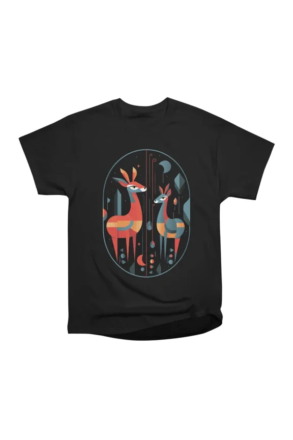 Geometric Deers T-Shirt Tee Gift For Him Merch For Her Apparel For Friend