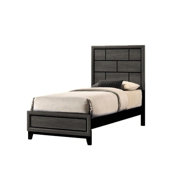 Geometric Design, Clean Aesthetic - Twin Bed for Modern Bedroom