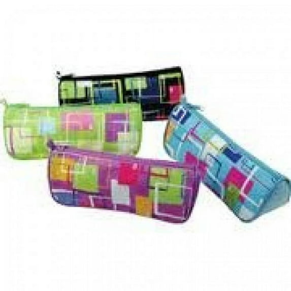 Geometric Design Pencil Case - PC-805 Assorted Colors & Design May Vary