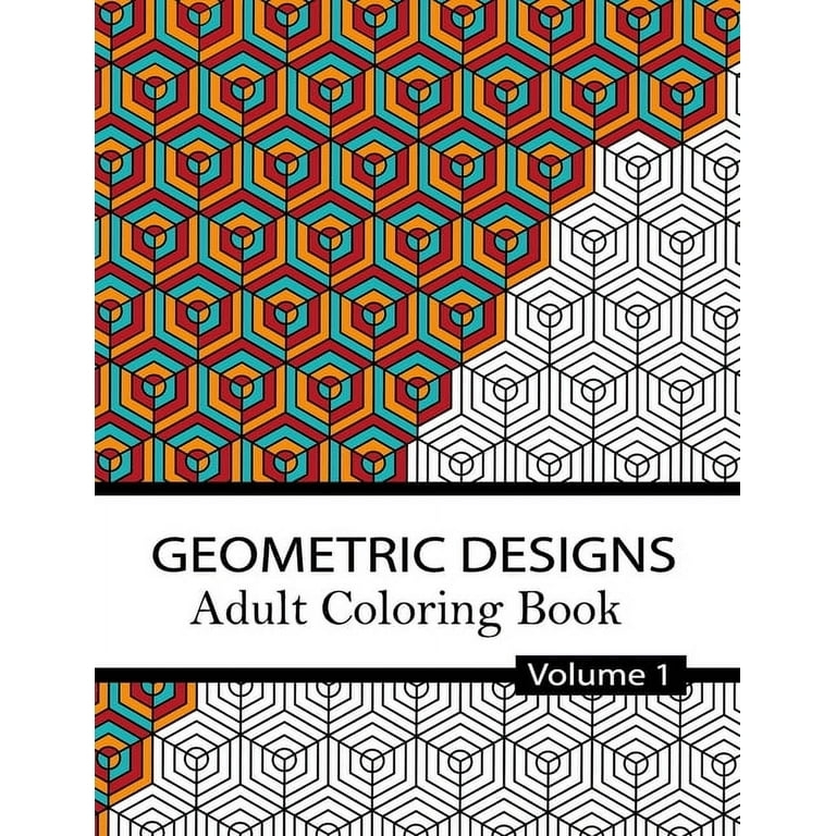 Geometric Pattern Coloring Book: 100 Unique Geometric Pattern Coloring Book  for Adult, Perfect for Relaxation and Stress Relief (Paperback)