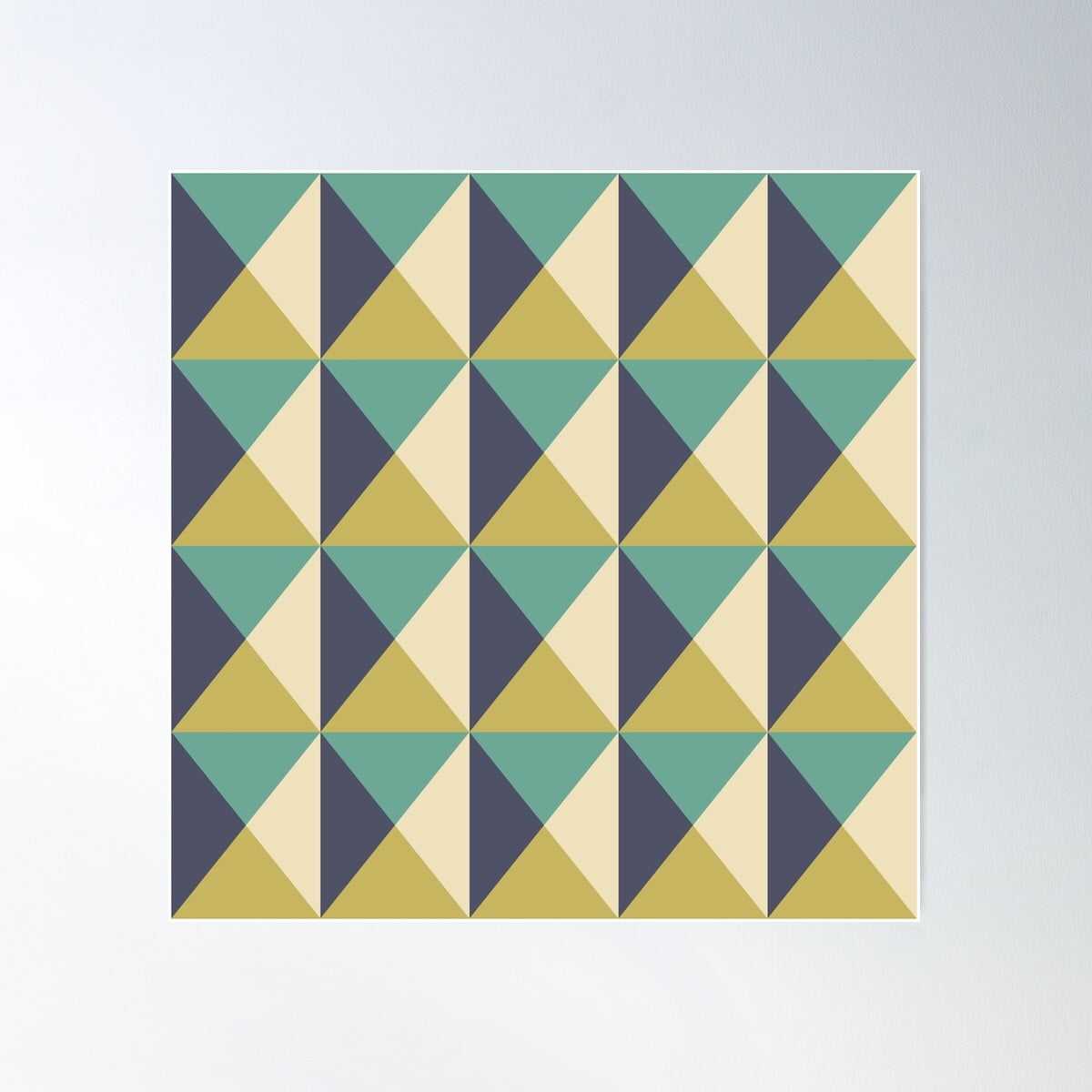 Geometric Diamond Pattern 131 Poster Wall Art, Modern Wall Decor For Living Room Bedroom, 30x30 UNFRAMED