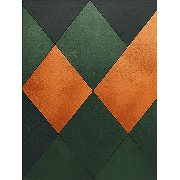 Geometric Diamond Pattern Decor Painting/Canvas Art Suitable for Living RoomCoffee Shop Decoration.