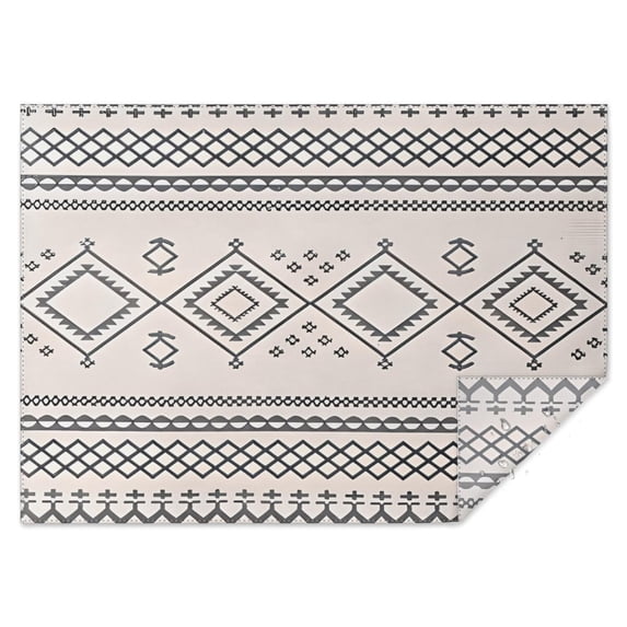 Geometric Diamond Striped Pattern Rectangle Tablecloth 60"x84",Waterproof Polyester Rectangle Table Cloth, Wipeable Spillproof Polyester Tablecloth for Dining, Camping, Indoor and Outdoor