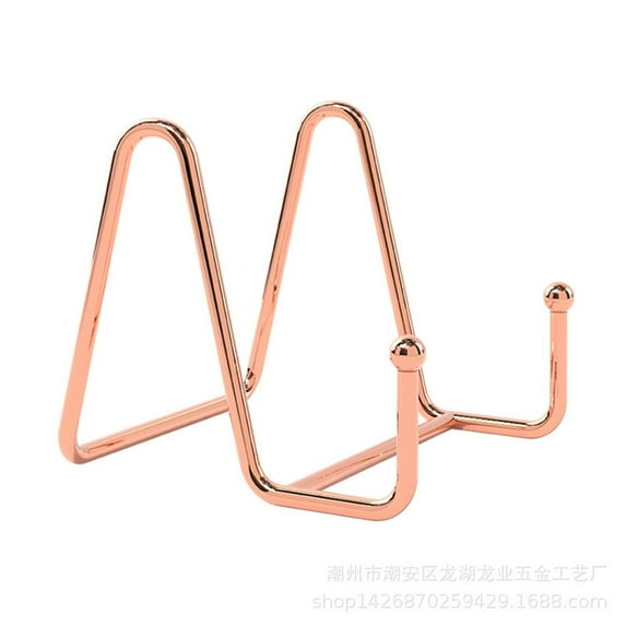 Geometric Display Pictures Newspaper Collection Plate Dish Stands Holder Display Stand Placement Stand Tabletop Art ROSE GOLD S
