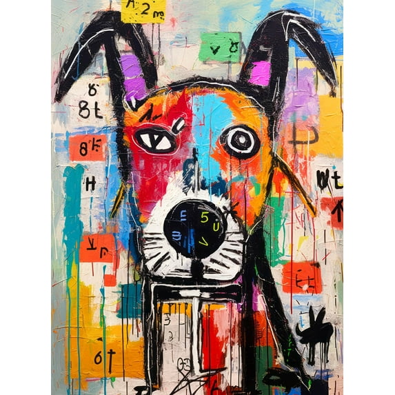 Geometric Dog Dreamscape - 1000 Piece Abstract Art Jigsaw Puzzle for Adults, Eco-Friendly, Satin Finish, Vivid Colors, Challenging Brain Game, Modern Home Decor by Cross & Glory