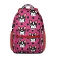 thumbnail image 1 of Geometric Dog Pattern Ergonomic Backpack - Adjustable Straps & Organized Pockets, 1 of 5