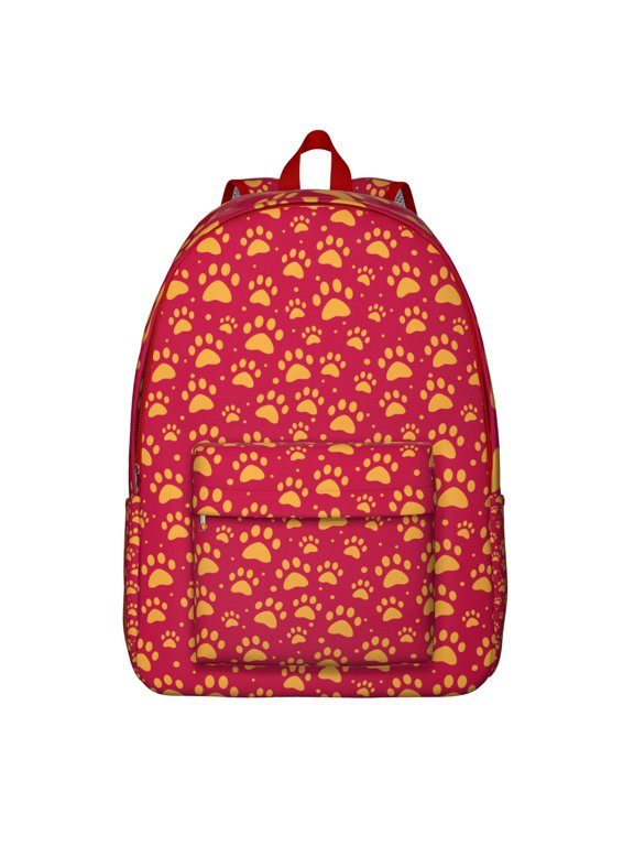 Geometric Dog Pattern Travel Backpack – Durable Oxford Material with Large Capacity and Anti-theft Features, Suitable for Daily Commuting, Outdoor Activities, and Travel