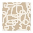 thumbnail image 1 of Geometric Doodles Beige - Drawing Abstract Minimalist Line Art Modern Art Geometric Boho Mid-Century Modern Unframed Wall Art Print 40 x 40 inches, 1 of 9