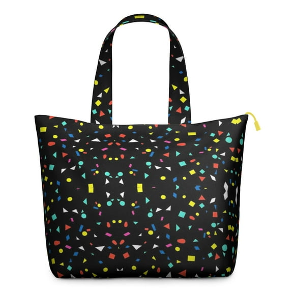 Geometric Dot Pattern Travel Tote Polka Dot Weekender Bag with Modern Aesthetic, Design, Ideal for Short Getaways Stylish Daily Use