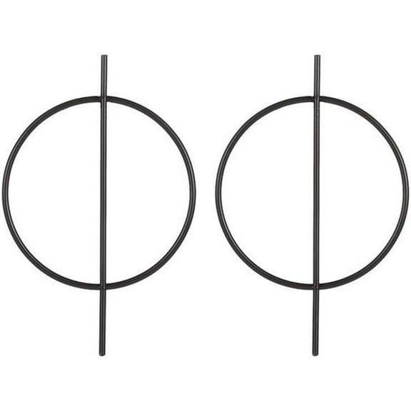 Geometric Double Circle Hoop Dangle Earrings Simple 8 Infinity Knot Bar Tassel Drop Earrings for Women Jewelry